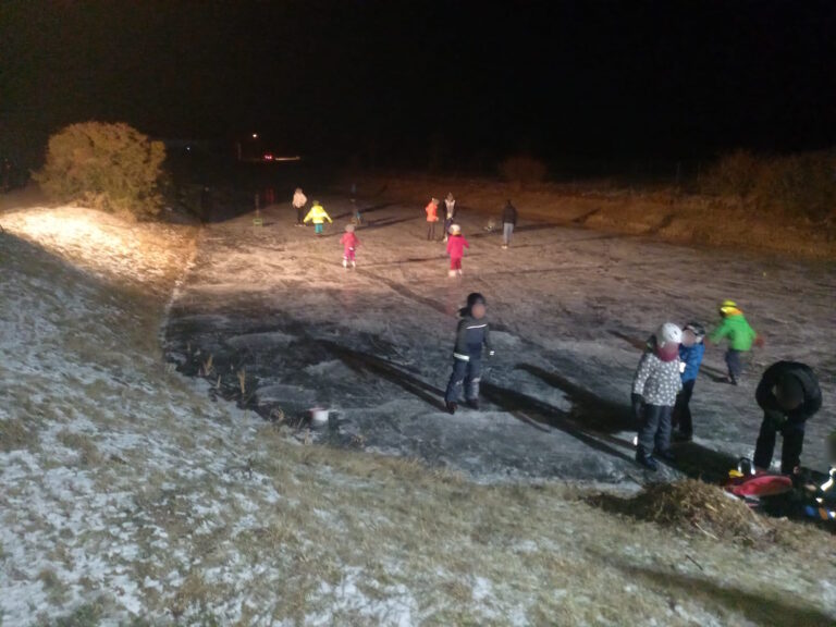 Eislaufen im Auffangbecken – 10.01.2024